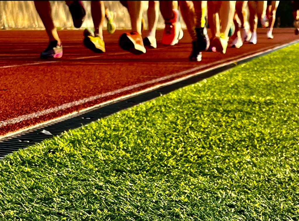 track shoe pic multiple runners